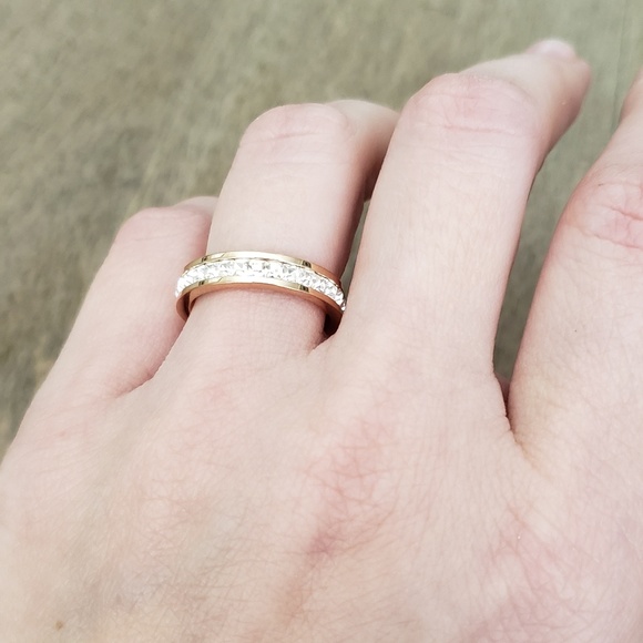 Geometric Ring Rose Gold Ring Filled - Picture 5 of 5